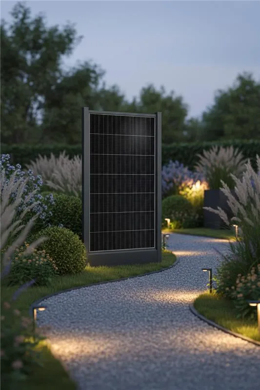 Vue latérale du module solaire elipsun Garden