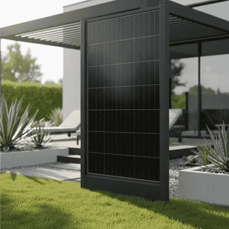 elipsun® Garden · bifaciális panelekkel működő napelemes robotfűnyíró