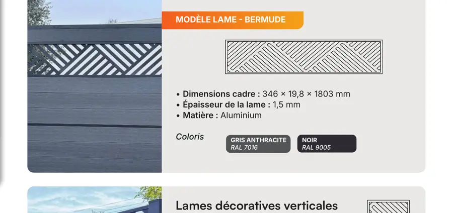 Lamel Bermude Horisontal